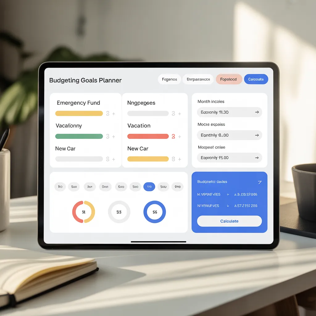 Budgeting Goals Planner