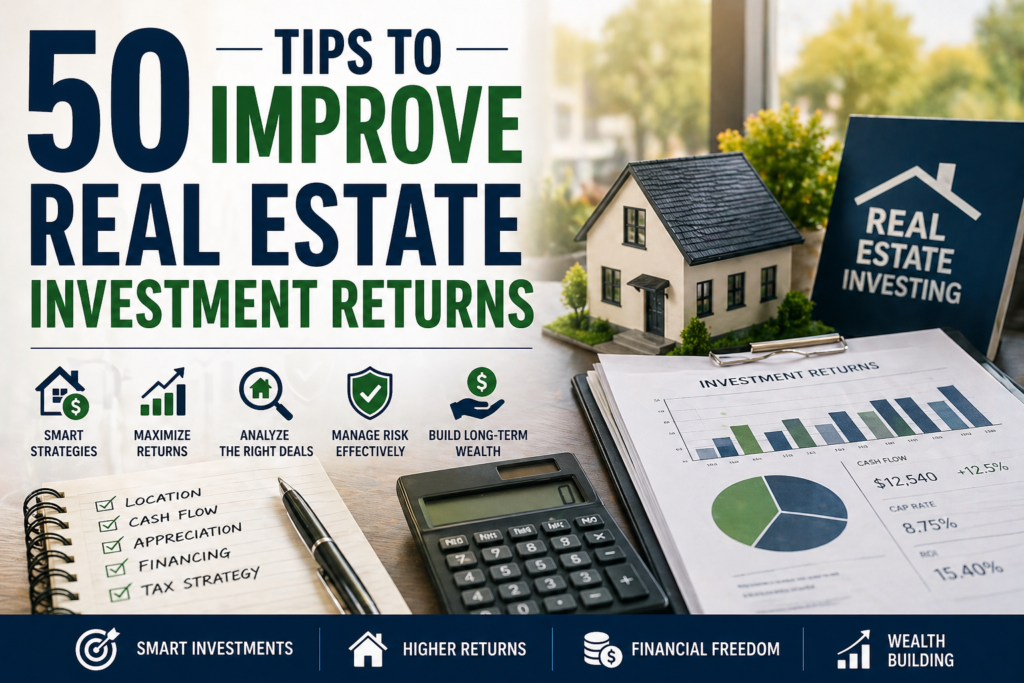 50 Tips to Improve Real Estate Investment Returns